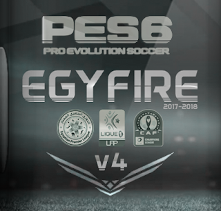 PES 6 EgyFire Patch Update v4 Season 2017/2018