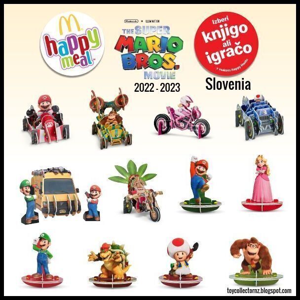 Toy Collector New Zealand: McDonalds Super Mario Bros Movie 2022-2023 Happy  Meal Toys
