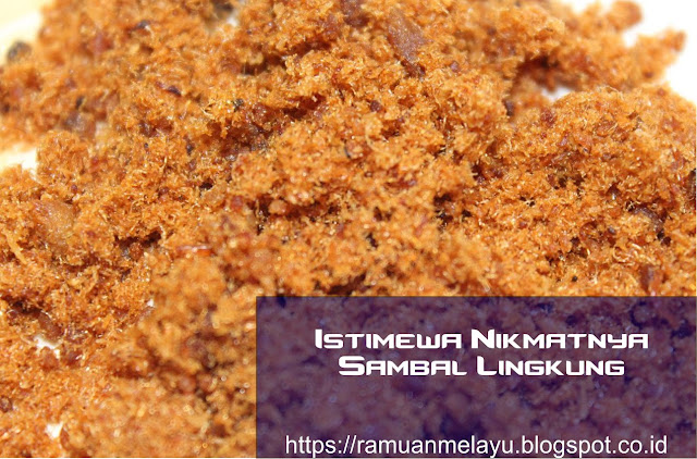 Istimewa Nikmatnya Sambal Lingkung