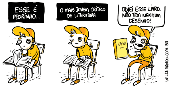 Resultado de imagem para tirinhas sobre literatura