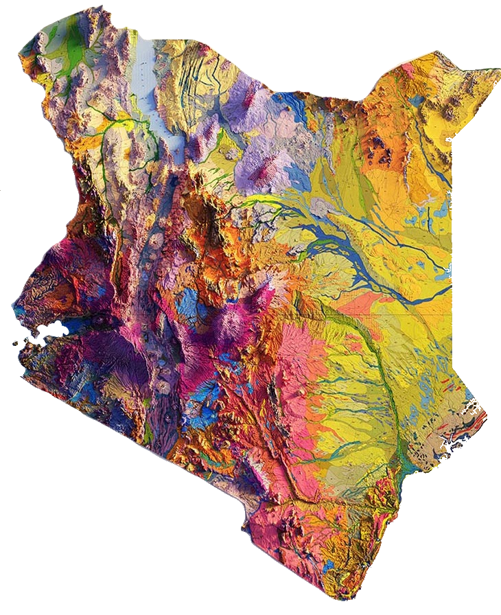 Kenya Relief Map