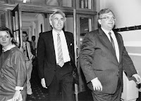 Geoffrey Palmer alongside then-Prime Minister David Lange