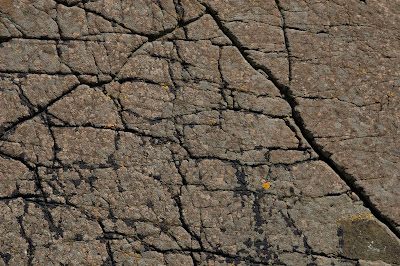 rock Kildonan Arran Tertiary Igneous Basalt dyke