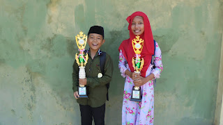 Juara 1 dan 2 Lomba mocopat islami tingkat kecamatan Wonokerto