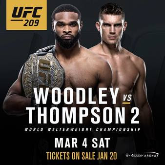 Wonderboy Favored Over Woodley at UFC 209