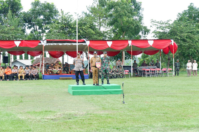 KodimKaranganyar - Penekanan Bupati Karanganyar Dalam Apel Bersama Kesiapsiagaan Penanggulangan Bencana Alam