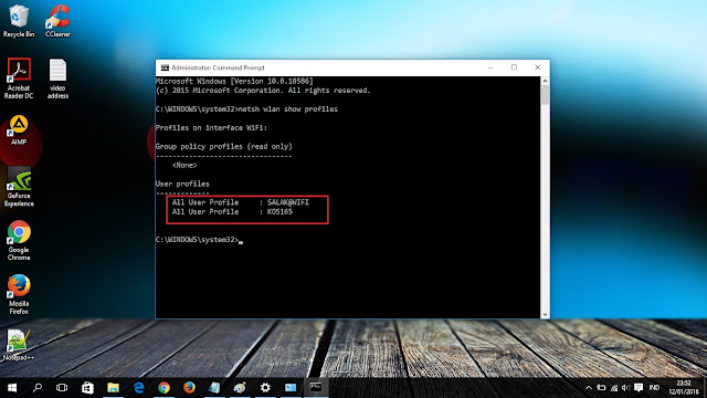 contoh ssid wifi yang muncul di cmd windows 10