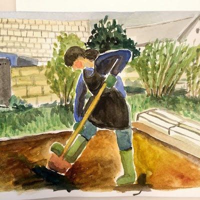 gardening by Yukié Matsushita