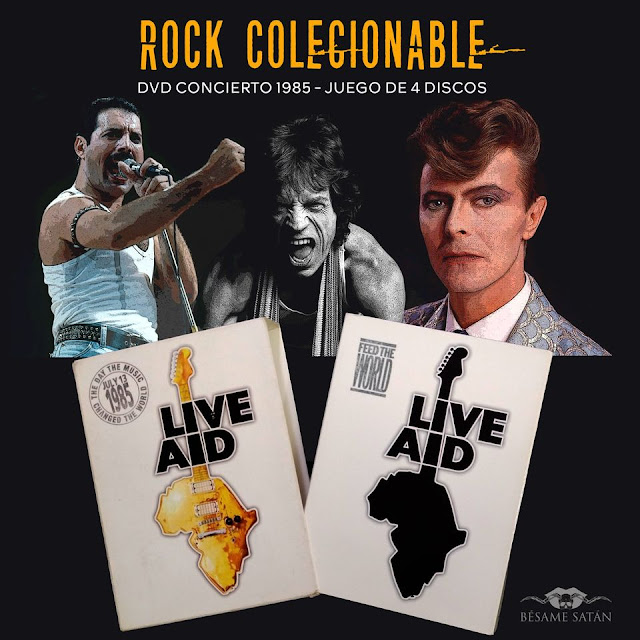 música coleccionable live aid dvd1985