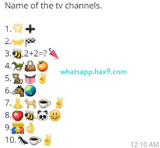 Name of the TV Channels Whatsapp Quiz