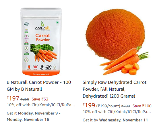 health benefits of carrot , carrot powder business, carrot powder