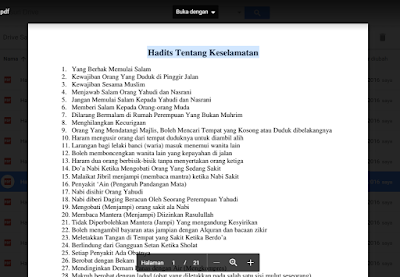 eBook Hadits Tentang Keselamatan