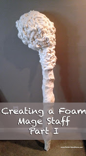 expanding foam cosplay mage staff how to