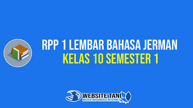 RPP 1 Lembar Bahasa Jerman Kelas 10 Semester 1