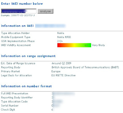 Check IMEI Number Online