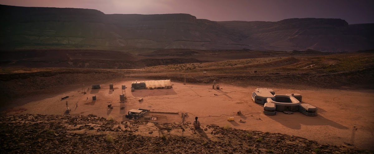 Homestead on Mars in Settlers (2021) movie