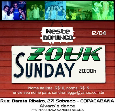 Zouk Sunday - Domingo em Copacabana