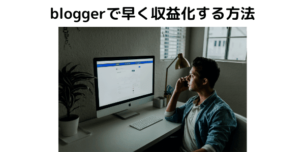 bloggerで早く収益化する方法