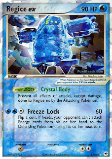 Regice ex Pokemon Card EX Hidden Legends Set