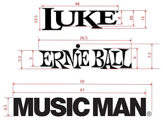 Music Man Luke headstock logos