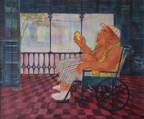 Painting by Kabari Banerjee at Indiaart Gallery (www.indiaart.com)