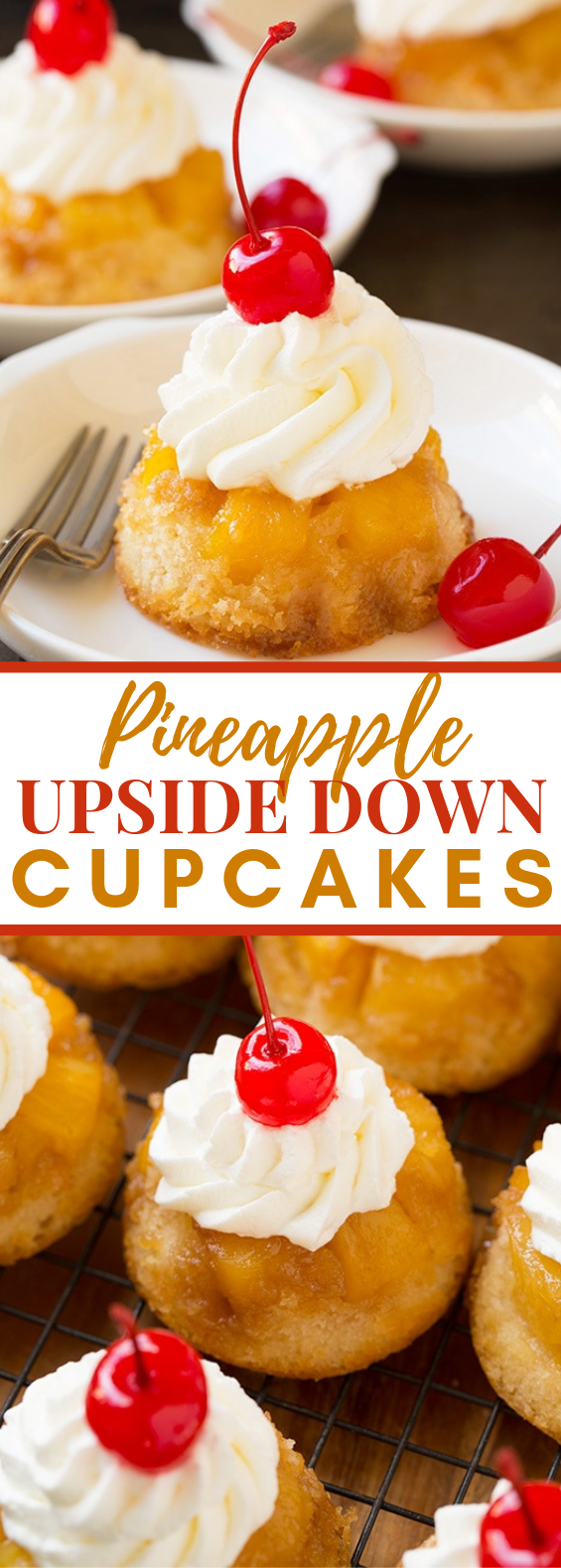 Pineapple Upside Down Cupcakes #desserts #easter