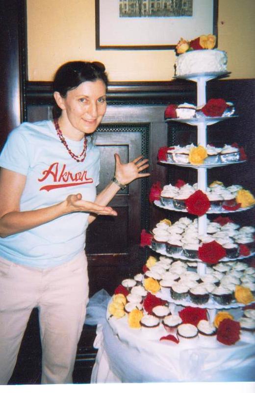 I even made the wedding cake 200 red velvet cupcakes for a wedding 