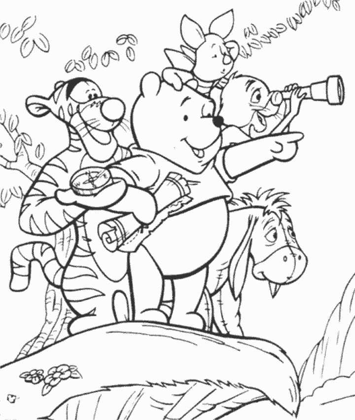  Pooh And Friends Coloring Pages 2