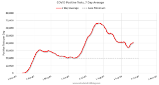 COVID-19 Positive Tests per Day