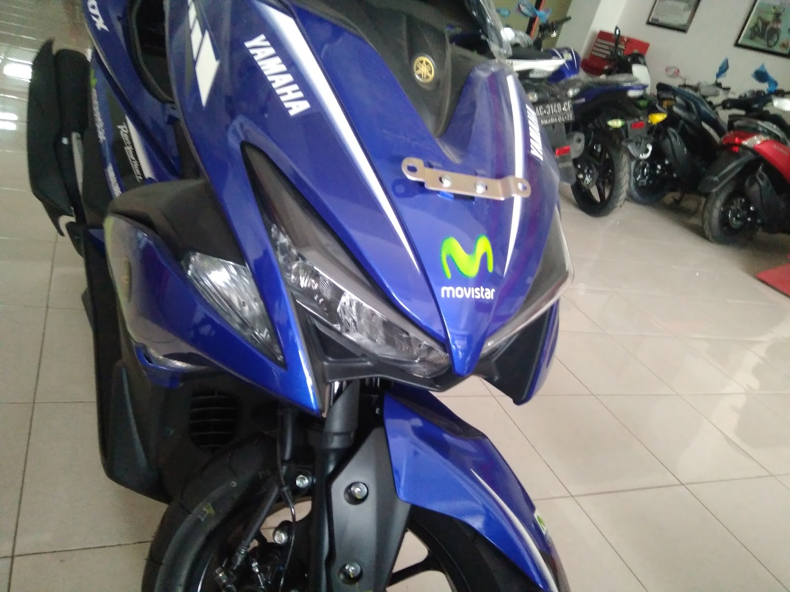 Aerox 155 VVA Edisi Movistar Udah Tiba Di Kediri