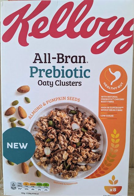 Kelloggs oaty clusters prebiotic low sugar breakfast cereals