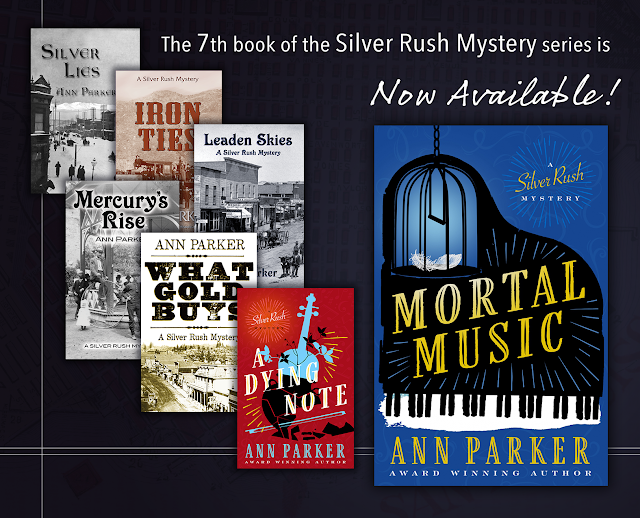 Silver Rush series covers with newest, Mortal Music, prominent