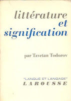 "Littérature et signofication" - T. Todorov