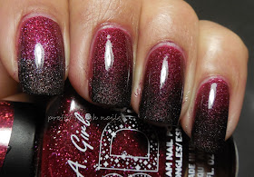 L.A. Girl 3D Holographic in Sparkle Ruby and Black Illusion Gradient