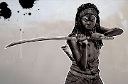 The Walking Dead's Michonne, played with a fantastic onenote scowl by Danai .