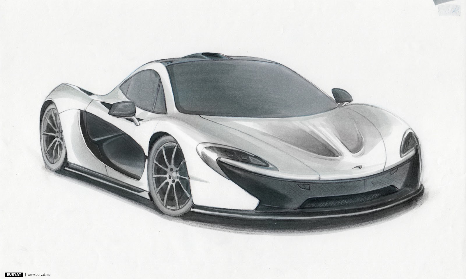 Pictures Of Mclaren P1 Drawing Rock Cafe