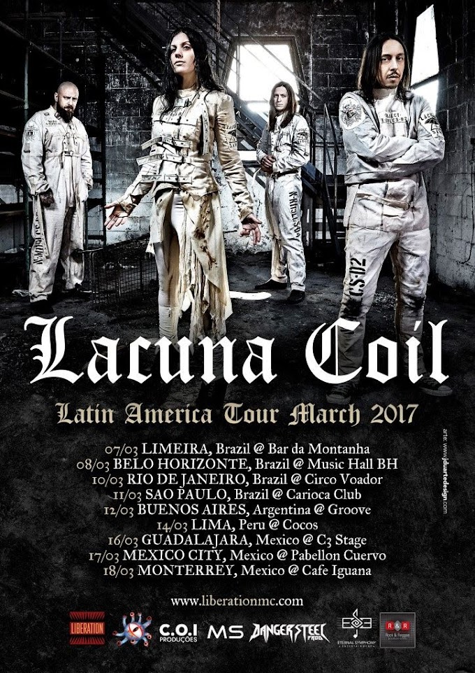 Lacuna Coil vem ao Brasil em 2017