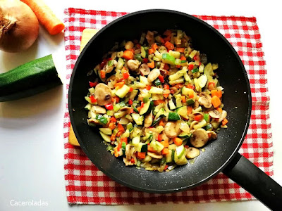 Salteado de verduras