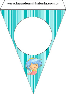 Baby Mermaid: Free Party Printables.