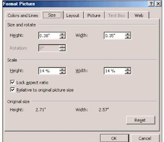 Elance Word 2003 Format Picture, Lock Aspect Ratio Option