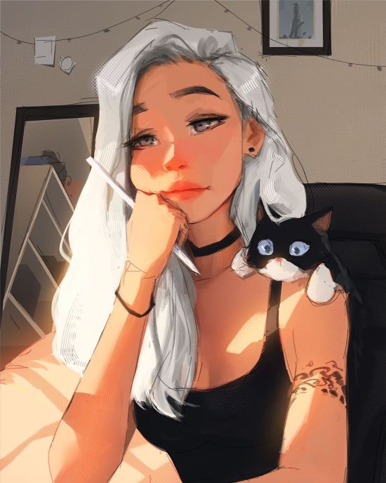 Sam Yang instagram arte ilustrações mulheres singelas cotidiano