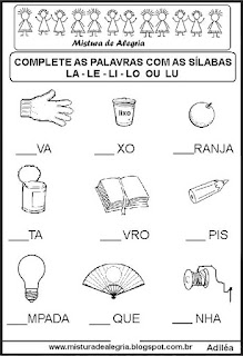 Atividades de alfabetização