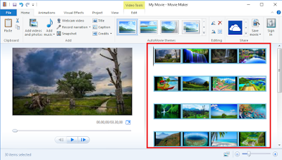 Gambar ilustrasi memasukan foto ke dalam project windows movie maker