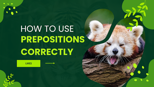 How to use prepositions correctly