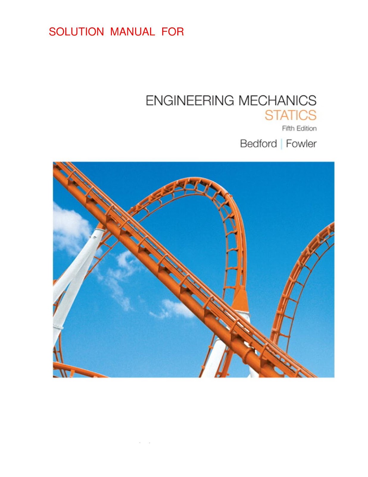 Engineering Mechanics: Statics: Solutions Manual 5th Edition – PDF – EBook