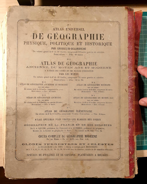 Contracapa do Atlas de géographie, 1886