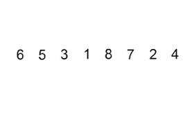 How insertion sort algorithm works - animation
