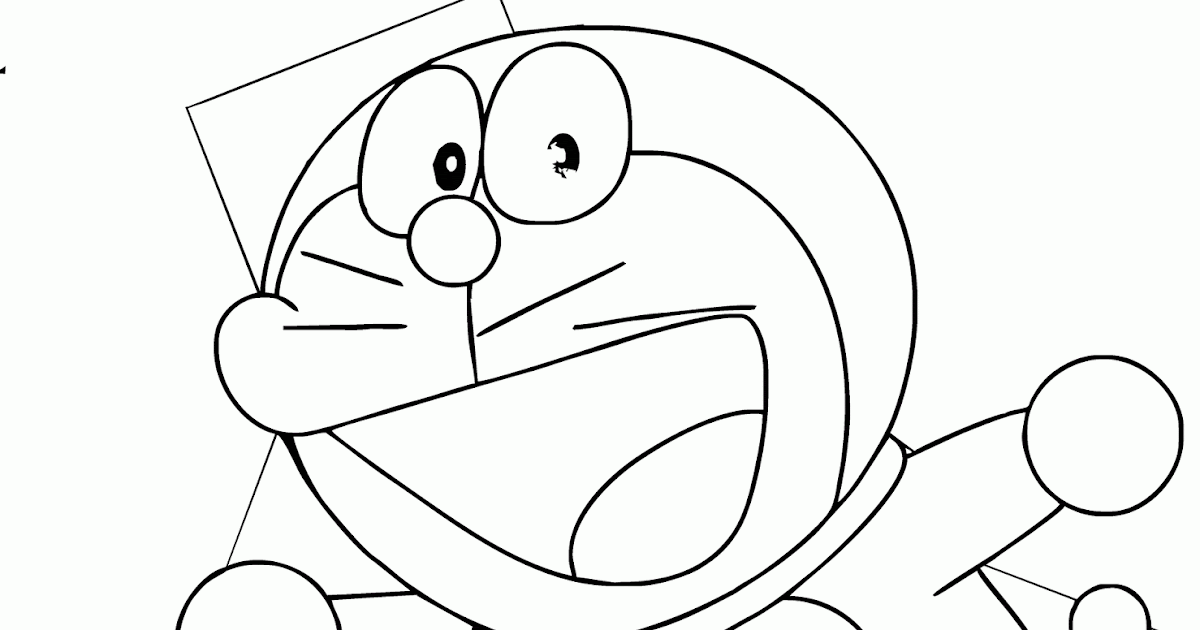 Contoh Gambar Mewarnai Doraemon Lucu Kataucap
