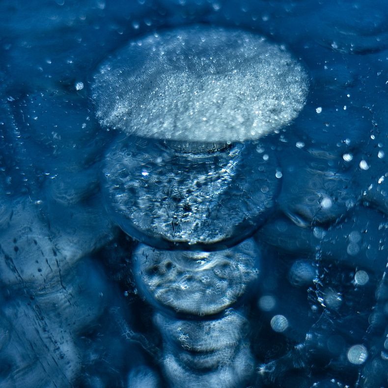 Frozen Air Bubbles in Abraham Lake, Alberta Canada 5