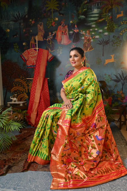 Silk all over paithani saree